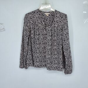 Black and White Patterned Blouse